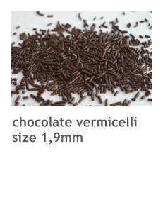 chocolate vermicelli size 1,9mm